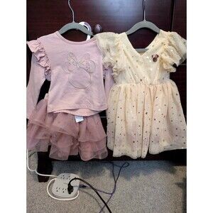 Disney Minnie Mouse Dress/Shirt + Skirt Bundle 2T